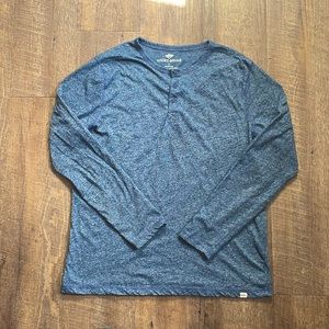 Eight Bells Blue Long Sleeve Casual Shirt
